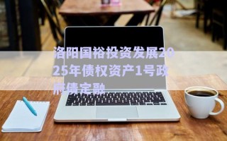 洛陽國裕投資發展2025年債權資產1號政府債定融